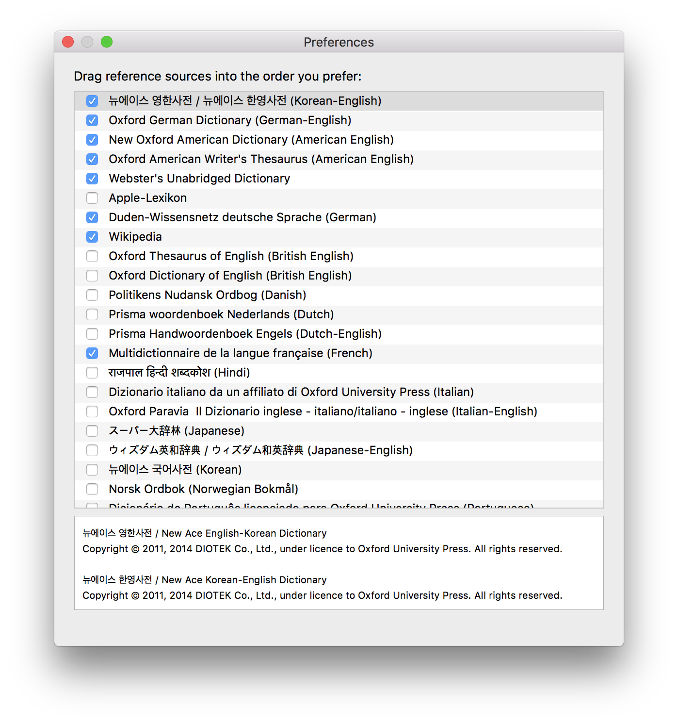 add dictionary for mac word